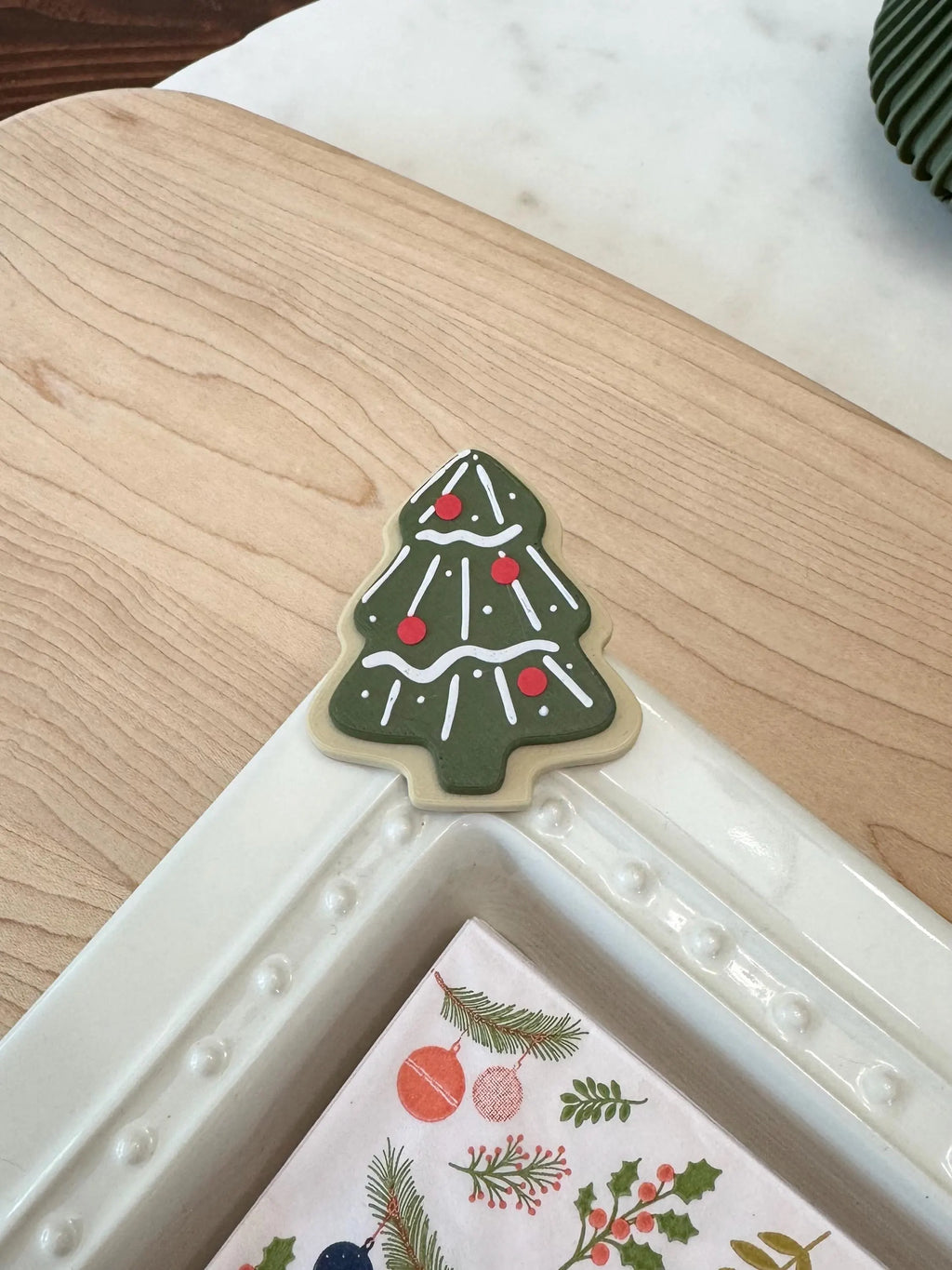 Christmas Tree Sugar Cookie - Serving Dish Decor - Nora Fleming Mini Compatible