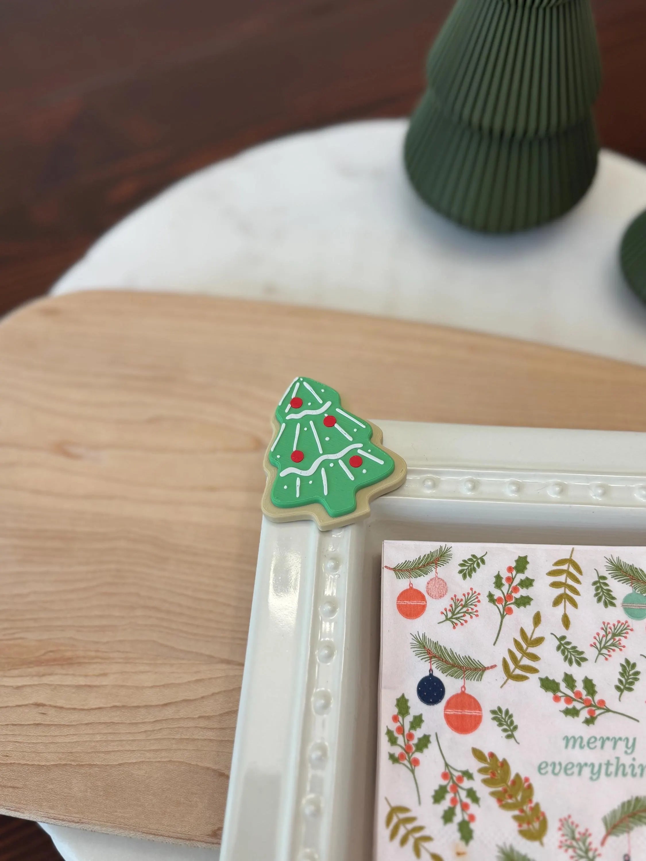 Christmas Tree Sugar Cookie - Serving Dish Decor - Nora Fleming Mini Compatible
