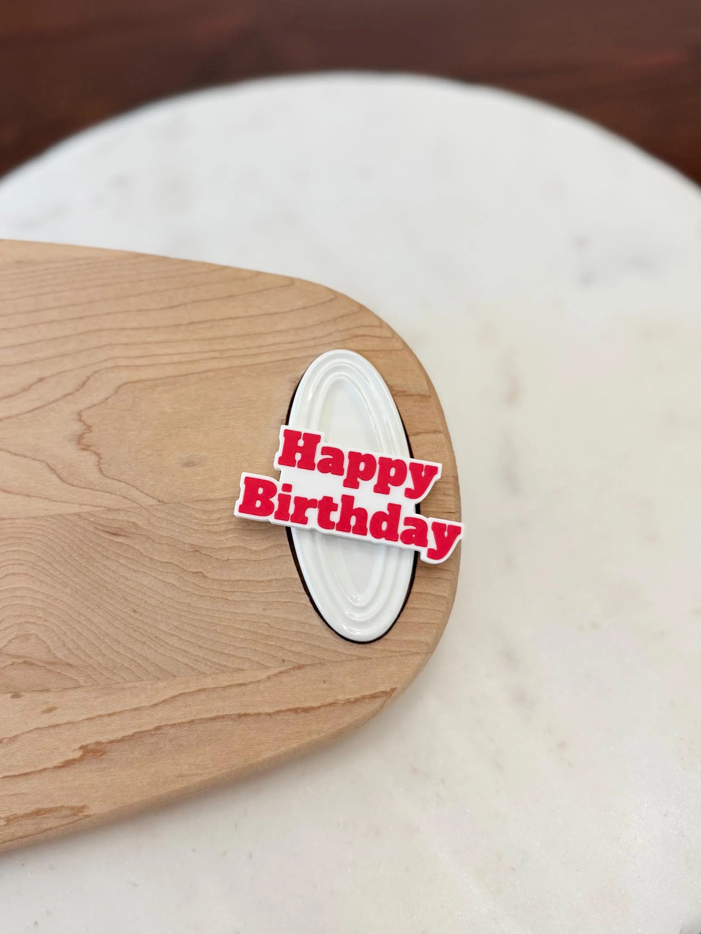 Happy Birthday - Serving Dish Decor - Nora Fleming Mini Compatible