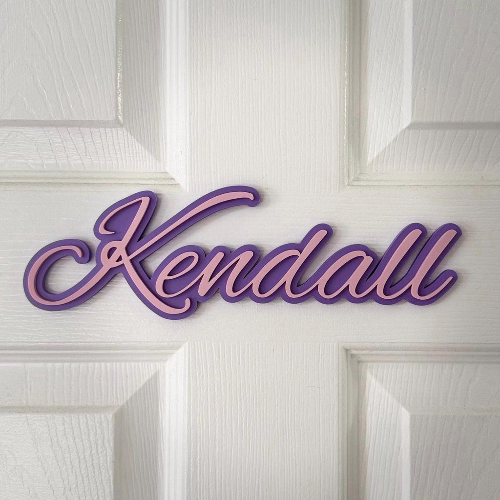 Personalized Door Hanger - Name Sign - Custom Sign for Kids Room Decoration