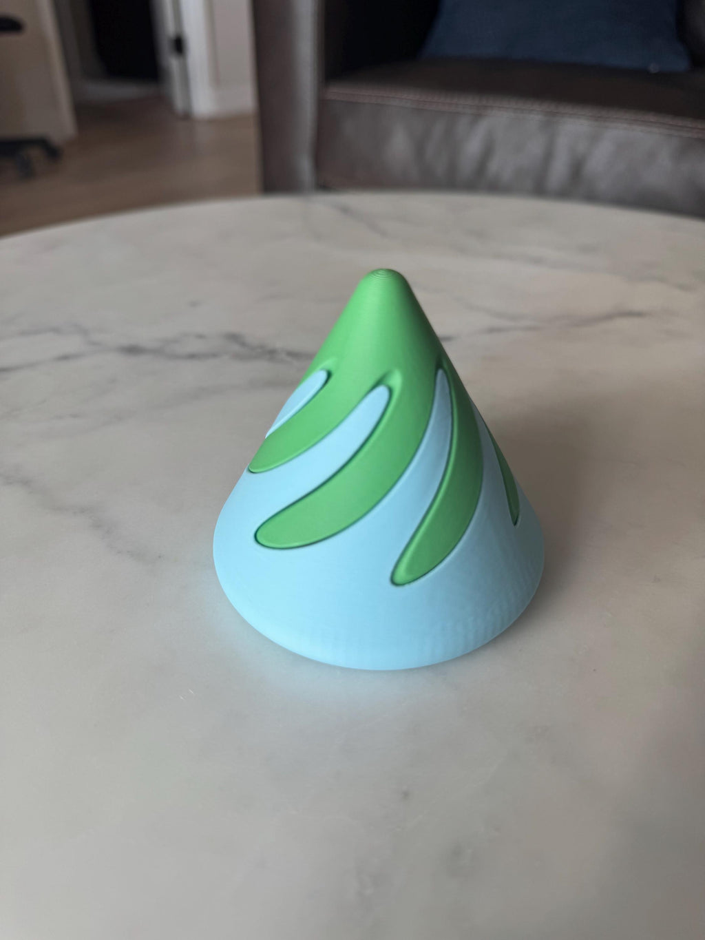 3D Printed Spiral Cone Fidget Toy for Kids