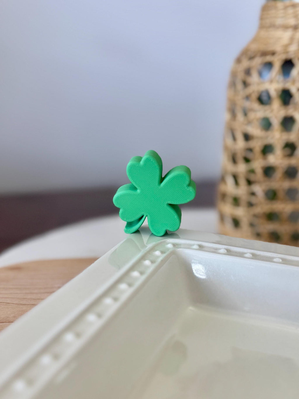Four Leaf Clover Shamrock - Serving Dish Decor - Nora Fleming Mini Compatible