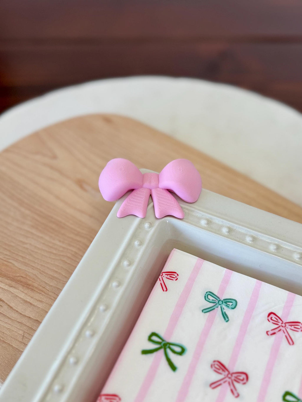 Bow - Serving Dish Decor - Nora Fleming Mini Compatible