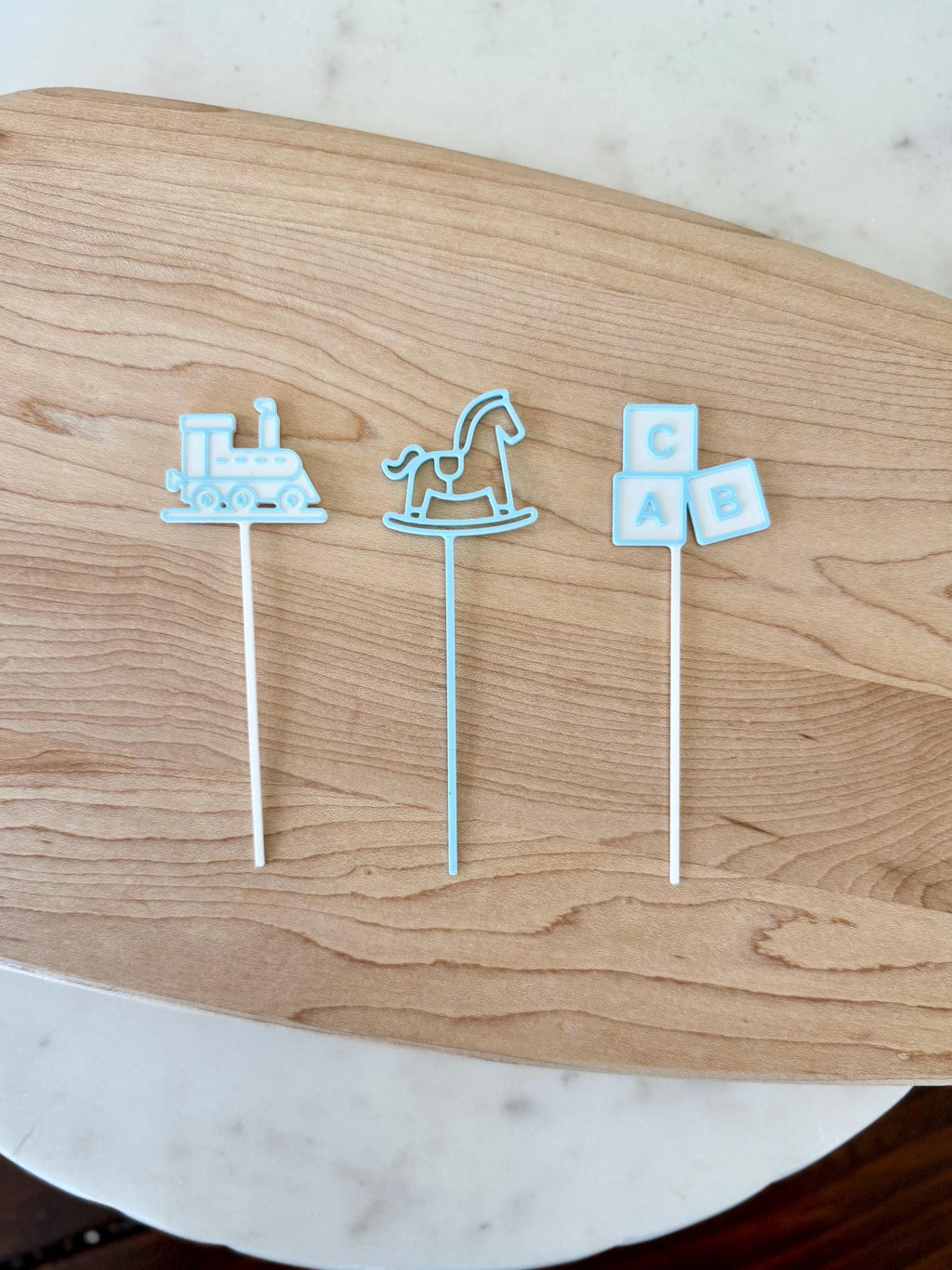 Baby Shower Cupcake Toppers (qty 6)