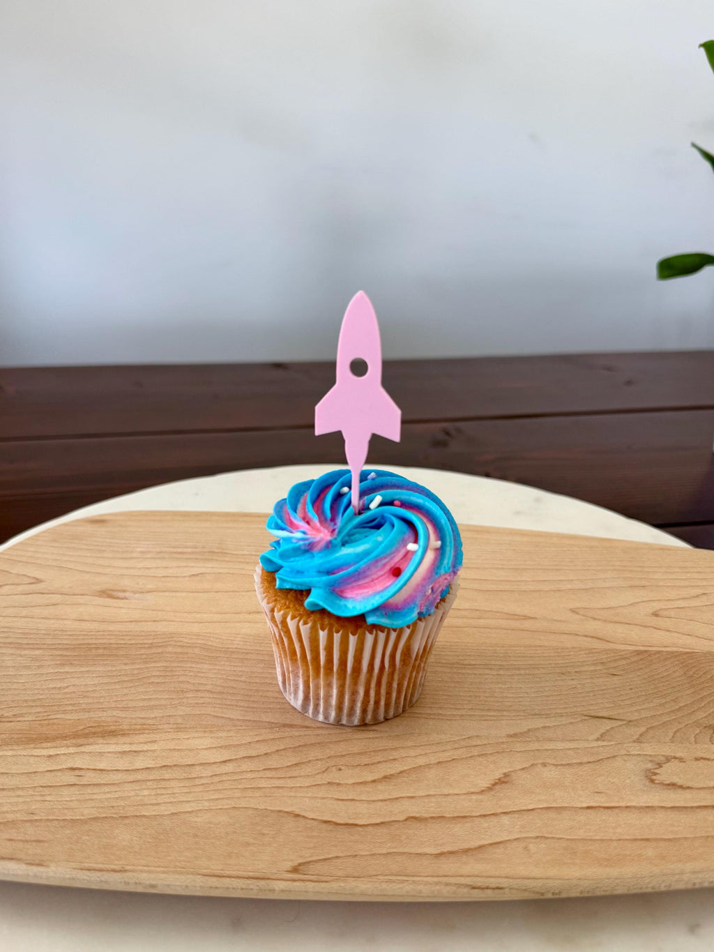Rocket Ship Cupcake Toppers (qty 6)