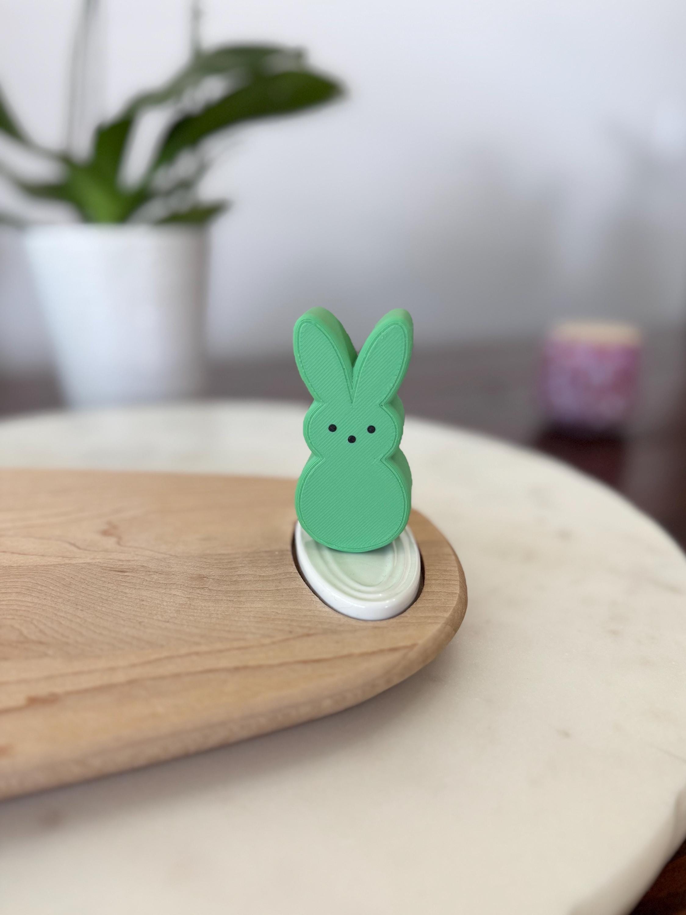 Peep Easter Bunny - Serving Dish Decor - Nora Fleming Inspired Mini Compatible