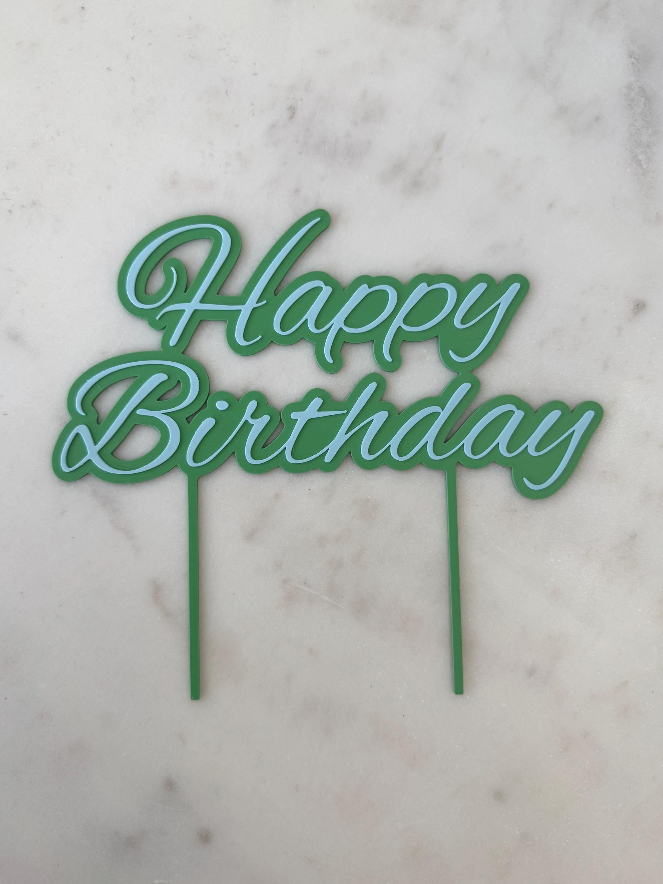 Happy Birthday Cake Topper Party Decoration