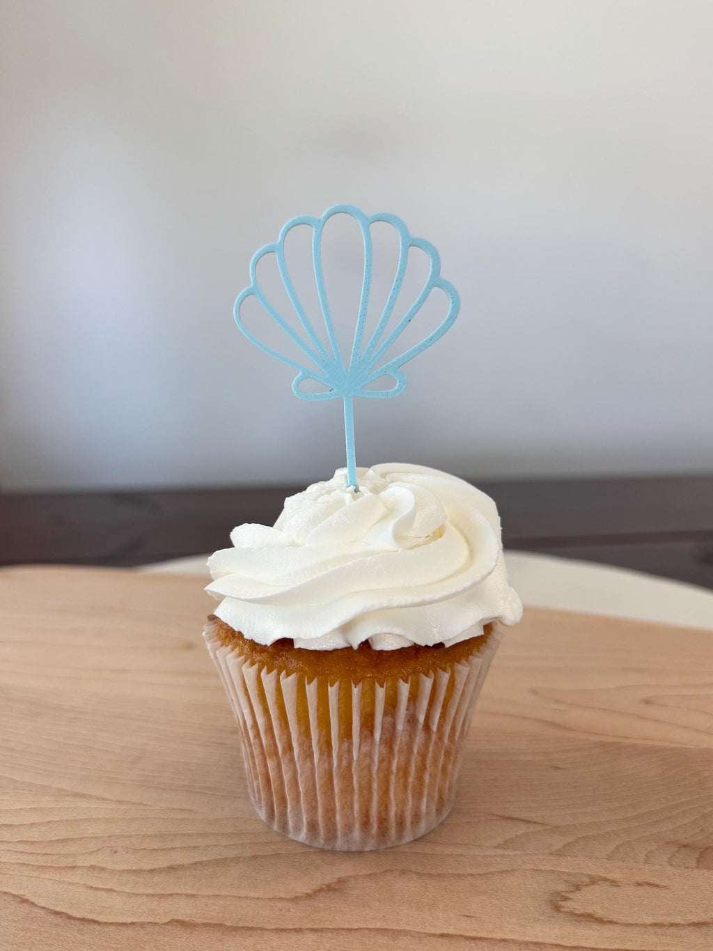 Seashell Cupcake Toppers Cake Decoration (qty 6)