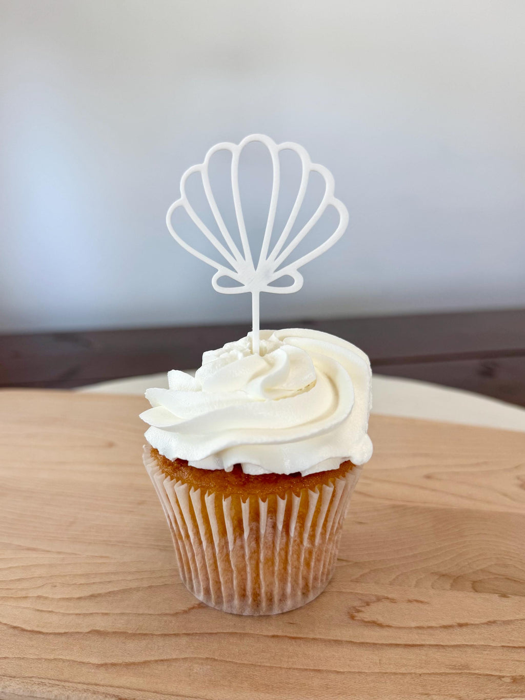 Seashell Cupcake Toppers Cake Decoration (qty 6)