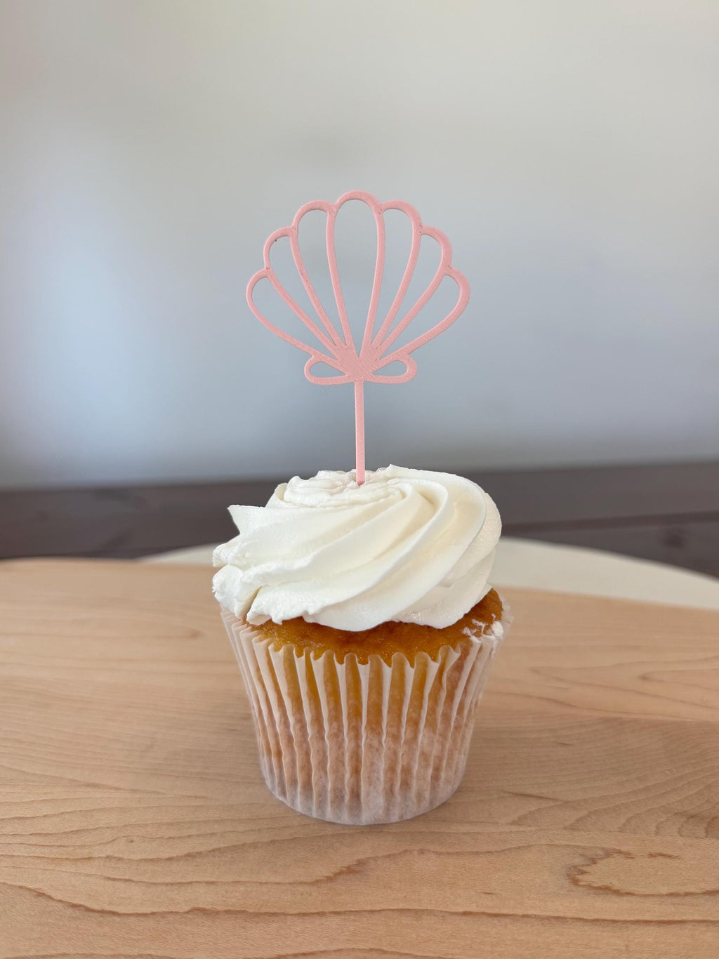 Seashell Cupcake Toppers Cake Decoration (qty 6)