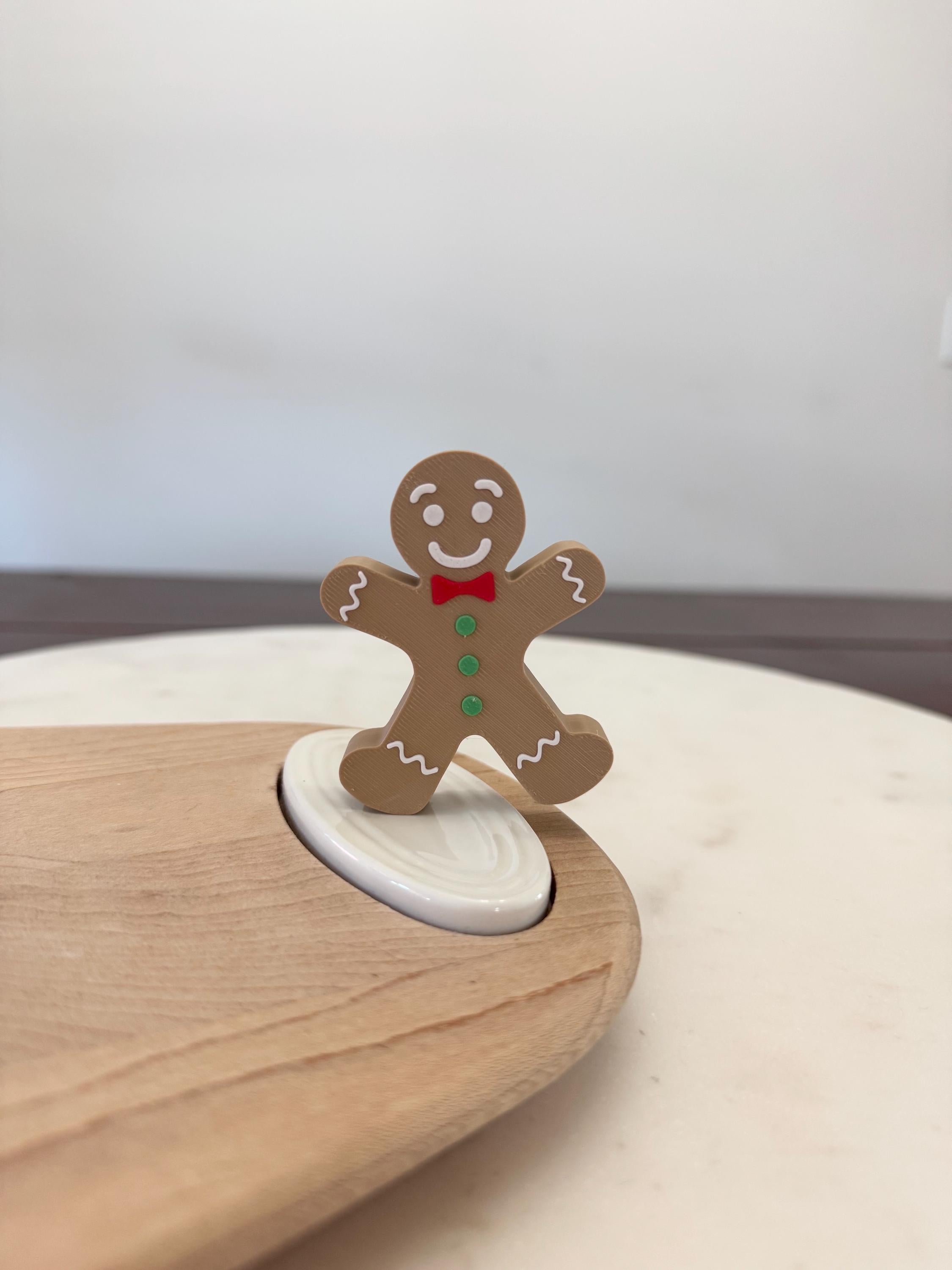 Gingerbread Man - Serving Dish Decor - Nora Fleming Mini Compatible